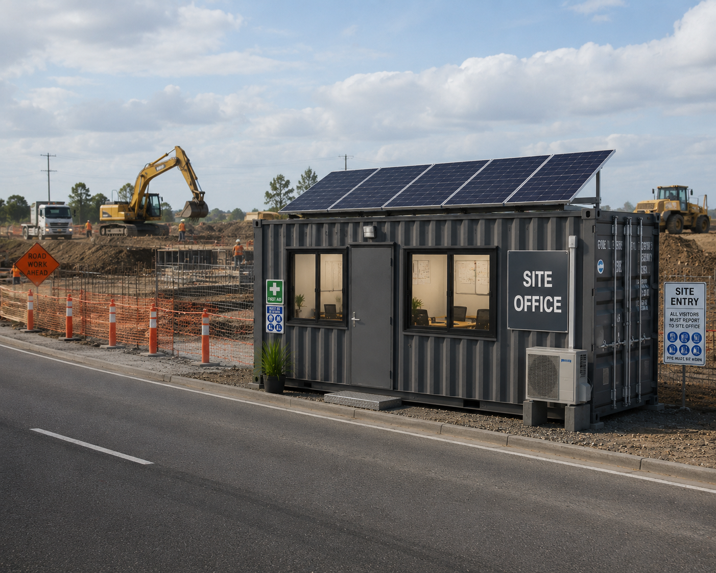 Solar container site office